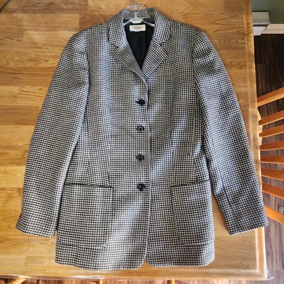 Vintage Talbots Wool Blazer Women's Four Button  Jacket M 8-10 - Picture 5 of 7